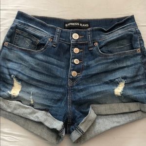 Express high rise shorts